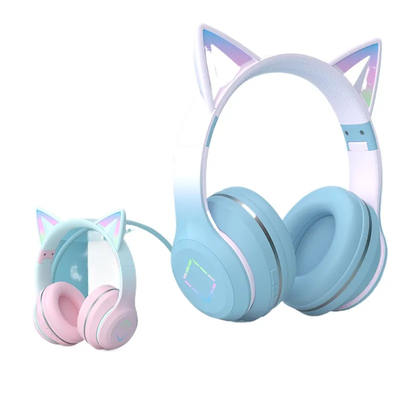Cat Ear Bluetooth Headset Led - Wireless Bluetooth Headphones Cat Ear LED