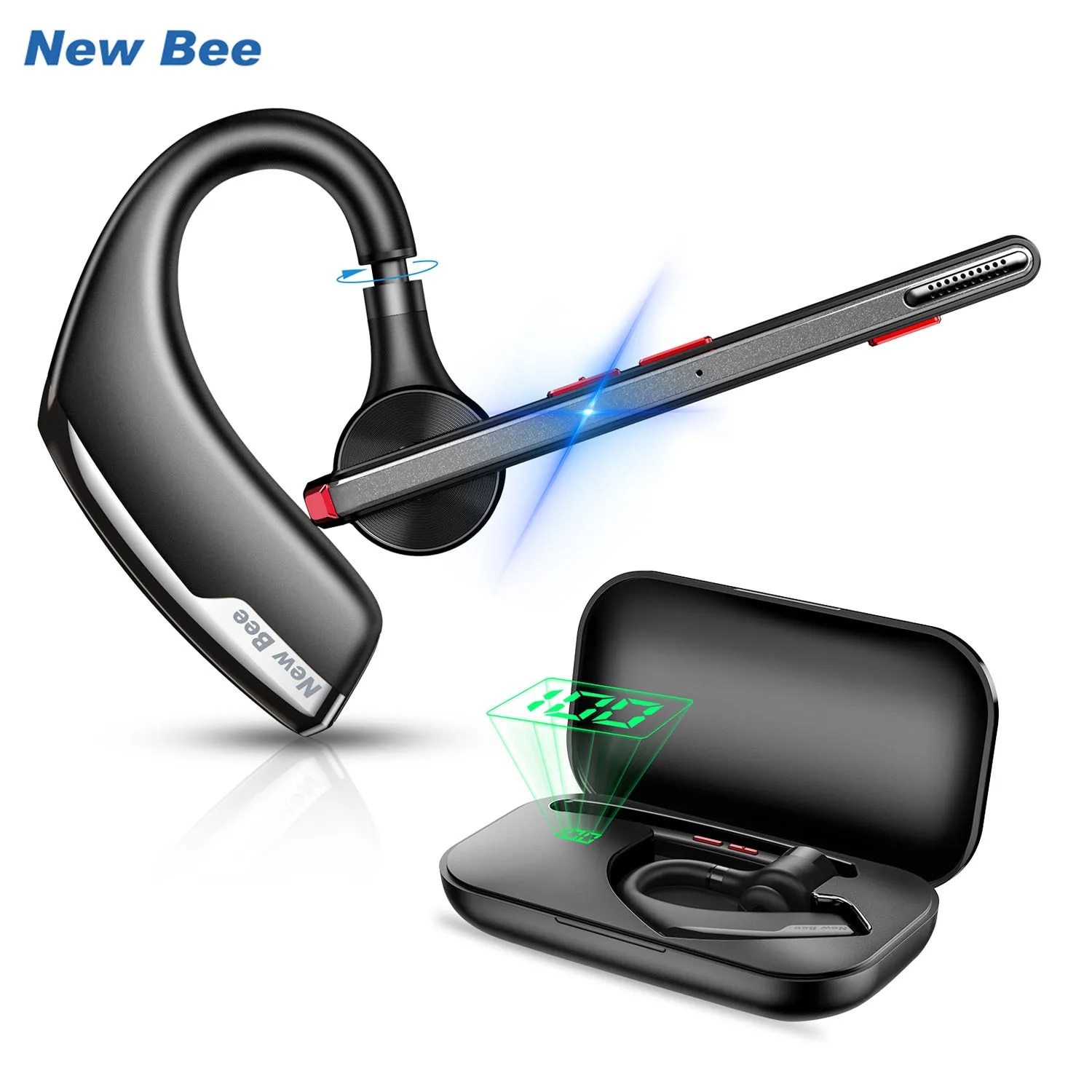 New Bee M51 Bluetooth 5.2 Wire - đánh giá và giá Open Ear Air Conduction Headphones