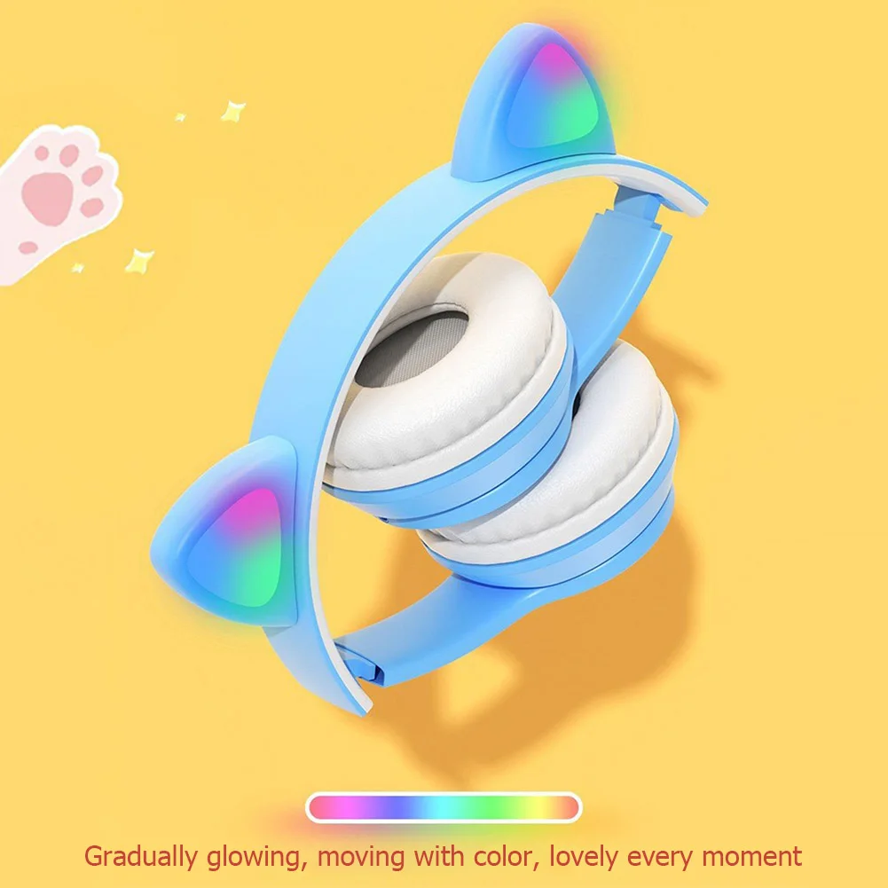 Flashing LED Cute Cat Ears Hea - đánh giá và giá Cat Ear Bluetooth Headset Led