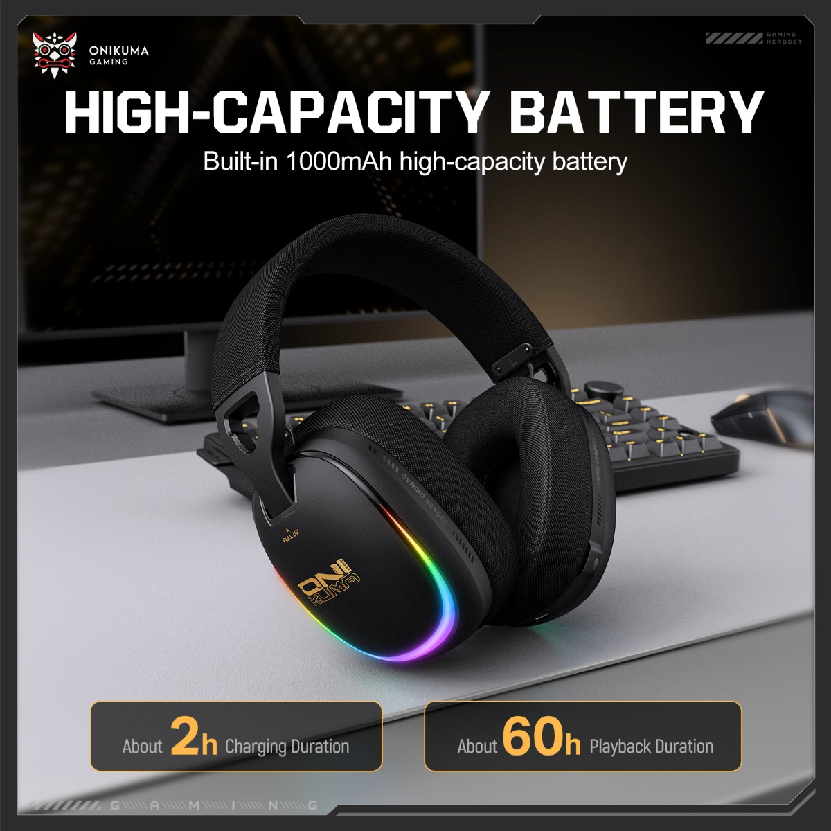 ONIKUMA GT805 Gaming Headset W - đánh giá và giá Gaming Headset With Mic Rgb