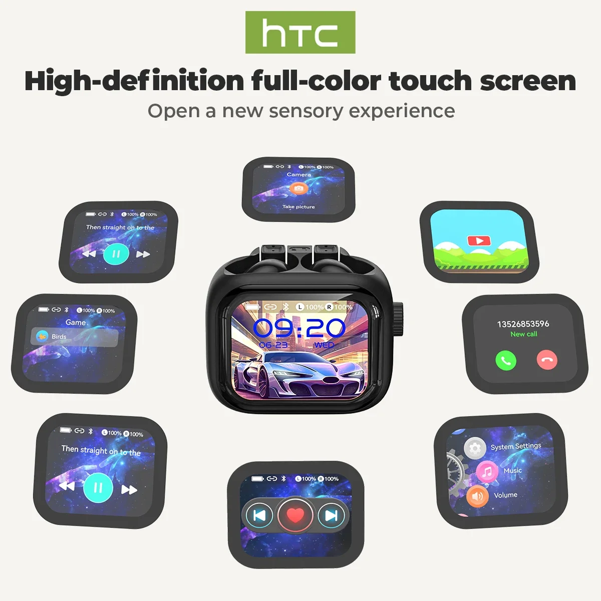 [Ultra HD Screen] HTC NE40 Ear - đánh giá và giá Tws Earbuds Bluetooth 5.3