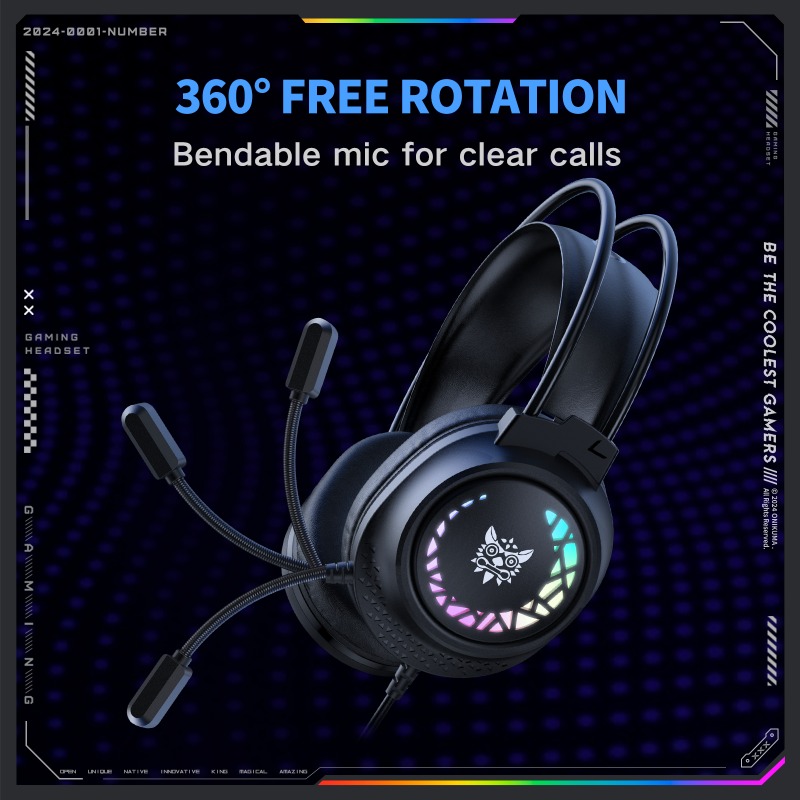ONIKUMA X92 Wired Gaming Heads - đánh giá và giá Gaming Headset With Mic Rgb