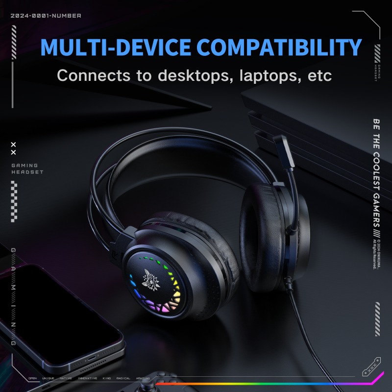 ONIKUMA X92 Wired Gaming Heads - đánh giá và giá Gaming Headset With Mic Rgb