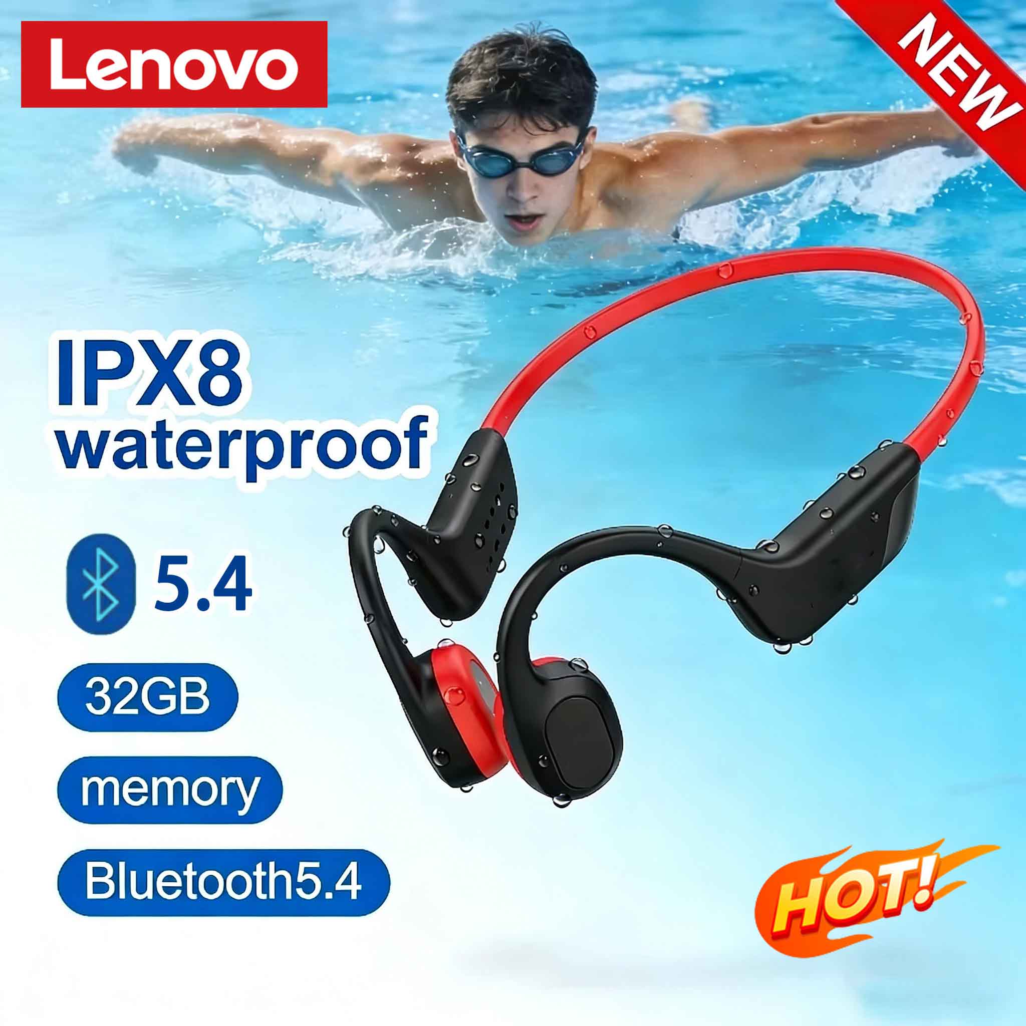 Lenovo Bone Conduction Headset - đánh giá và giá Bone Conduction Running Headphones