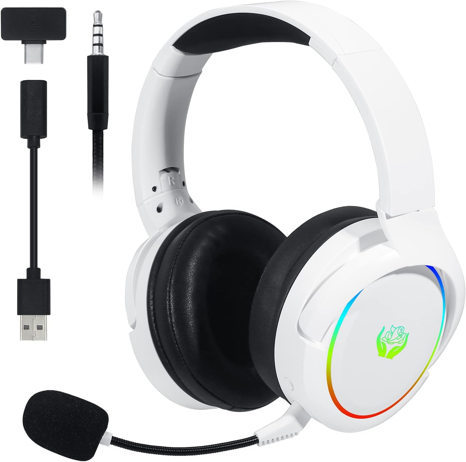 HUO JI 2.4G/Bluetooth Wireless - đánh giá và giá Gaming Headset With Mic Rgb