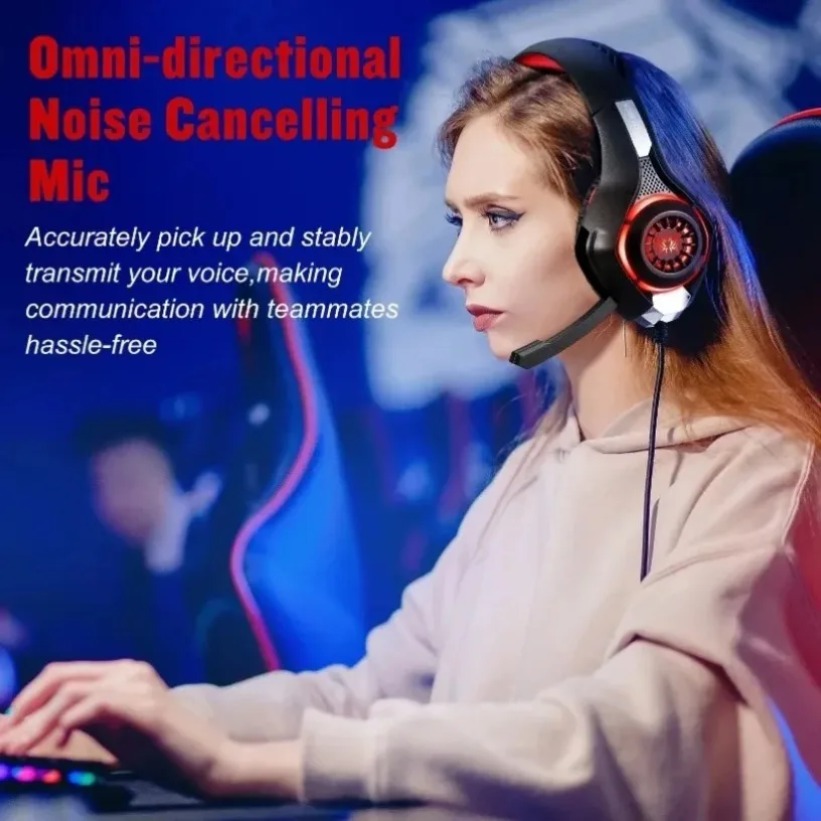 LED Gaming Headphones with Mic - đánh giá và giá Gaming Headset With Mic Rgb