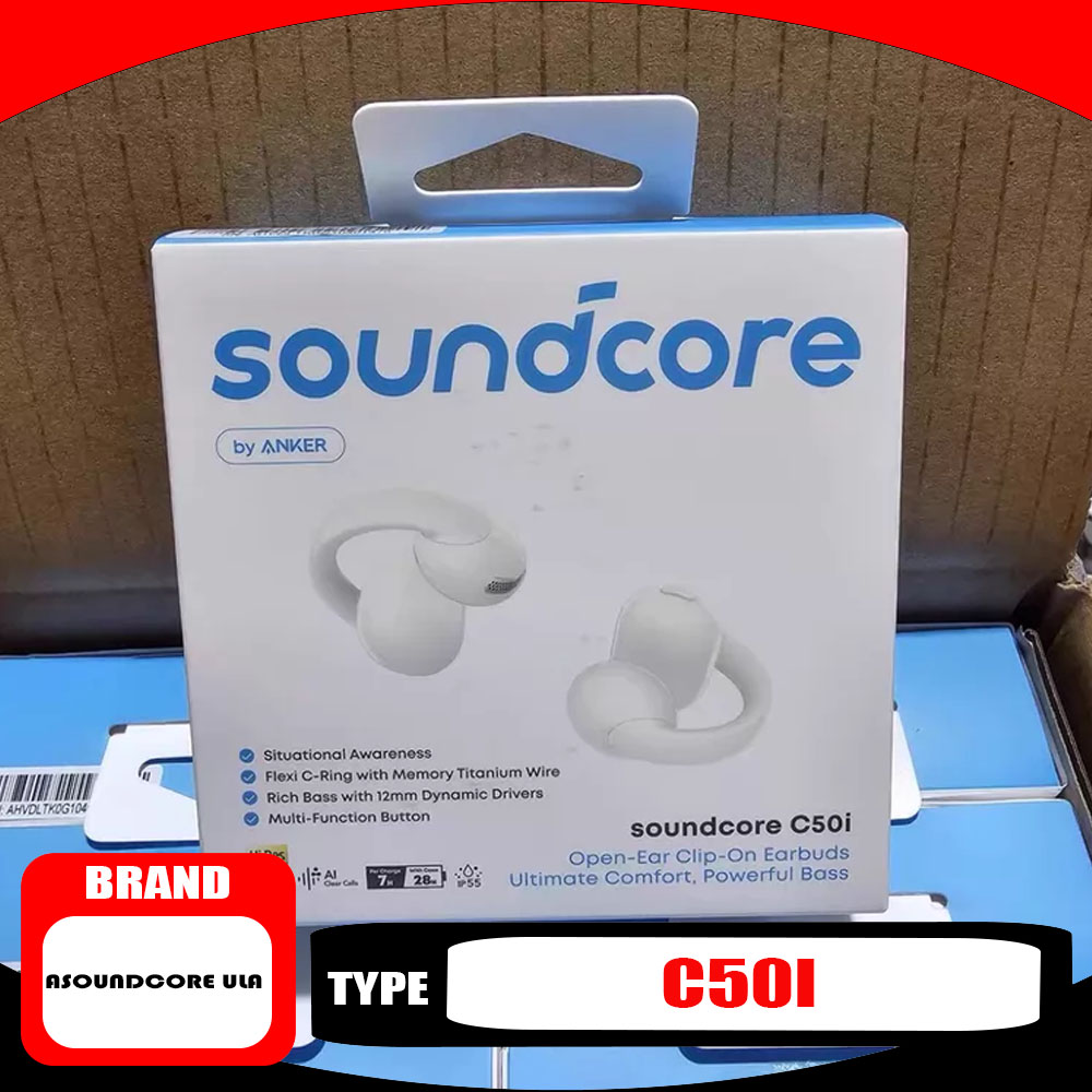 Soundcore C50i Ear Clip Open W - đánh giá và giá Open Ear Air Conduction Headphones